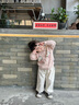幼歌（YOUGE）嬰幼兒秋季新款純棉翻領(lǐng)毛衣開(kāi)衫女寶寶親膚抗起球上衣粉色90 cm 曬單實(shí)拍圖
