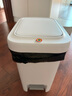佳幫手腳踏垃圾桶10.4L家用腳踩+手按雙開(kāi)蓋廚房衛(wèi)生間廁所客廳 曬單實(shí)拍圖