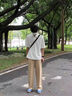 AJMG經(jīng)典板鞋男女款專柜正品藍色運動休閑鞋2025新款三杠百搭阿甘鞋 官網(wǎng)正品-藍白絨面（專柜版） 42 曬單實拍圖
