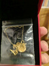 中國黃金（CHINA GOLD）莫比烏斯環(huán)黃金吊墜女足金鎖骨項鏈愛無止境情人節(jié)禮物送女友老婆 【今/次日達】莫比烏斯吊墜+S925鏈 約0.3g 曬單實拍圖