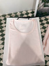 Charm Kendo保暖內衣女新款秋冬季秋衣秋褲透氣抑菌圓領(lǐng)打底純棉男士保暖套裝 粉色（薄款女士保暖套裝） L 高級感送男生女生101-120斤 曬單實(shí)拍圖