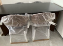 優(yōu)蒂斯北歐實木白蠟木巖板餐桌椅組合現代簡約全托底板胡桃色侘寂風飯桌 餐桌+4伊姆斯，花色咨詢客服備注 1.3米 曬單實拍圖