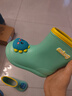 牧童兒童雨鞋3-7歲男女童雨靴卡通輕便幼兒園寶寶水鞋 綠色小恐龍 170 曬單實(shí)拍圖