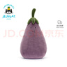 Jellycat活潑茄子可愛(ài)公仔毛絨玩偶食物蔬菜玩偶安撫生日新婚禮物 活潑茄子 H40 X W22 CM 曬單實(shí)拍圖