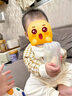 奧特曼嬰兒衣服秋冬季新生兒連體衣純棉滿月寶寶肩扣哈衣爬服保暖睡衣 熱售圍巾小熊 80cm (純棉) 曬單實拍圖