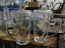 Glasslock進(jìn)口鋼化玻璃家用早餐杯果汁杯牛奶飲水杯咖啡杯 帶蓋帶把手360ml 曬單實(shí)拍圖