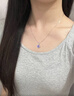 HR赫蓮娜海洋之心項鏈女款藍寶石女生2025新款情人節七夕禮物送女友 坦桑藍項鏈【高端禮盒】 曬單實(shí)拍圖