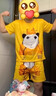 紀覓皇帝龍圖睡衣 搞笑龍圖衣服套裝皇上周邊小孩穿搭情侶裝女休閑 大膽龍圖【套裝】 S -寬松款【60-70斤】 曬單實(shí)拍圖