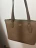 蔻馳（COACH）【品牌直供】女士GALLERY大號單肩手提包托特包 大象灰CV402IMV2R 曬單實(shí)拍圖