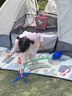扉侶親子帳篷戶外露營3-4人家用防曬室內(nèi)小房子兒童帳篷全自動野營餐 升級【云霧灰】3-4人兩門兩窗 帳篷+充氣枕頭+防潮墊+野餐墊 曬單實拍圖