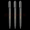 斑馬牌（ZEBRA）小楷 學生毛筆練字筆 書法筆請柬筆 WF1 銀灰筆桿 3支裝 曬單實拍圖