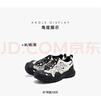 駱駝（CAMEL）丑萌登山鞋女增高厚底運動(dòng)休閑鞋戶(hù)外時(shí)尚徒步鞋 L24S076620米/銀/黑 39 曬單實(shí)拍圖