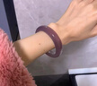 京鑒【品牌官方】紫瑪瑙手鐲女款紫羅蘭冰種玉鐲紫色高冰透玉髓翡翠色 【高冰】紫52mm 曬單實(shí)拍圖