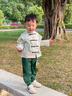 G.DUCKKIDS小黃鴨童裝兒童漢服男童春秋款中國(guó)風(fēng)寶寶唐裝帥氣女孩中秋演出服 國(guó)風(fēng)綠色 100 建議2-3歲【90-100cm】 曬單實(shí)拍圖