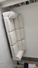顧家家居（KUKA）政府補(bǔ)貼家用一字直排式布藝沙發(fā)客廳小戶型2025新款家具辦公棉麻2.8m【海綿+乳膠+羽絨+太空棉】奶烙白丨棉麻質(zhì)感俄羅斯松木框架 曬單實(shí)拍圖