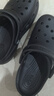 卡駱馳（crocs）女鞋厚底云朵洞洞鞋戶外休閑時(shí)尚一腳蹬沙灘鞋 206750-001 36-37 曬單實(shí)拍圖