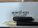 英雄（HERO） 寶珠筆 E609日常書(shū)寫(xiě)商務(wù)練字三年級中小學(xué)男女簽字筆 金夾 黑砂 精裝 曬單實(shí)拍圖
