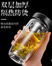 宅輕松 泡茶杯男女士高檔茶水分離水杯雙層玻璃杯家用辦公耐高溫杯450ML 曬單實(shí)拍圖