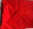 棉質(zhì)大紅布料喜事包裹喬遷紅布條綢布全棉中國(guó)風(fēng)綢緞布大紅色棉布 1米*1米一塊(純棉鎖邊款) 曬單實(shí)拍圖