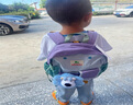 SHUKIKU樂(lè )兜兜兒童公仔雙肩包幼兒園書(shū)包小學(xué)生防潑水背包 海鹽茄紫 S+ 曬單實(shí)拍圖