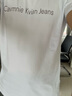 ck新款CK莫代爾棉短袖t恤潮男裝夏季半袖高端修身大碼圓領(lǐng)體恤 短袖T恤 K8060 白色 XL 曬單實(shí)拍圖