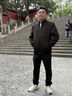 羅蒙（ROMON）加棉夾克男式短款立領(lǐng)厚款保暖冬季商務(wù)休閑外套男2167灰色175 曬單實(shí)拍圖