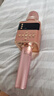 山水（SANSUI）F2 k歌麥克風(fēng)音響一體機話(huà)筒自帶聲卡唱歌神器卡拉ok家庭ktv 兒童戶(hù)外男女唱歌擴音神器 玫瑰金 曬單實(shí)拍圖