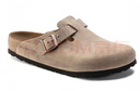 BIRKENSTOCK【預售】勃肯德國進(jìn)口男女款涂油皮軟底復古Boston包頭拖鞋 棕色窄版1019484 37 曬單實(shí)拍圖