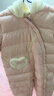 戴維貝拉（DAVE＆BELLA）新生兒羽絨連體衣嬰兒外出服女寶寶衣服0-6個(gè)月冬裝新款爬服哈衣 淺粉色【現(xiàn)貨】 100cm （建議身高90-100cm） 曬單實(shí)拍圖