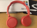飛利浦（PHILIPS）頭戴式耳機(jī)有線耳機(jī)TAH4105電腦耳麥帶麥克游戲耳機(jī)辦公教育網(wǎng)課學(xué)習(xí)3.5mm音頻接口 【電腦網(wǎng)課耳麥】TAH4105紅色 曬單實(shí)拍圖
