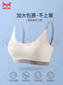 貓人少女內(nèi)衣女文胸女童發(fā)育期初高中學(xué)生無痕小背心運(yùn)動(dòng)防震胸罩白L 曬單實(shí)拍圖