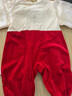 迪士尼（Disney）嬰兒衣服秋裝女寶寶連體衣雙層長(cháng)袖新生兒哈衣百天滿(mǎn)月公主外出服 紅色 66碼 曬單實(shí)拍圖
