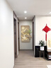 槐序輕奢入戶玄關(guān)裝飾畫流水生財(cái)led帶燈走廊過道掛畫新中式正對(duì)門畫 Z7025日照金山 45*90厘米 三層UV精雕+置物架+仿真綠植+可水培花瓶 【普通款無燈】高清晶瓷工藝 曬單實(shí)拍圖