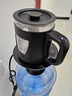 美能迪（MND）桶裝水燒水壺自動上水加熱一體機抽水器電熱水壺全自動桶桌飲水機煮茶泡茶底上水燒水器 1L 玻璃防燙壺黑色（壺底上水）+底座 曬單實拍圖
