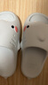 chikoku新款小萌鯊拖鞋女夏季家居可愛(ài)厚底防滑情侶鯊魚(yú)涼拖鞋男夏 曬單實(shí)拍圖