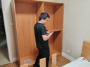 Morelax全實(shí)木推拉門衣柜家用臥室現(xiàn)代簡約小戶型原木風(fēng)橡木日式移門衣櫥 1.6米推拉門衣柜 曬單實(shí)拍圖