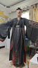 川隼漢服男中國風(fēng)古裝晉制古裝魏交領(lǐng)齊腰襦裙書生大袖衫套裝 云中歌黑紅+腰帶+護(hù)腕 4XL 曬單實(shí)拍圖