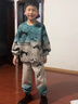 G.DUCKKIDS童裝男童衛(wèi)衣春秋套裝2025新款帥氣春季兒童男孩運(yùn)動中大童兩件套 綠色 140 曬單實(shí)拍圖