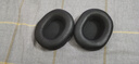 承策 適用索尼SONY MDR-7506 7510耳罩MDR-M1 MDR-V6 CD900ST頭戴式耳機套MSR7耳機罩舒適海綿墊配件 黑色小羊皮耳套一對【真皮款】 曬單實(shí)拍圖