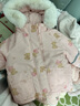 戴維貝拉（DAVE＆BELLA）冬季新款工裝風(fēng)女童棉服連帽兒童外套小童棉襖外衣加絨女寶寶衣服 小熊印花【DB4242805】 90 cm（建議身高80-90cm） 曬單實(shí)拍圖