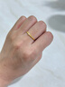 慕璨（OWN SHINE）【官方正品】小星輝黃金戒指鉆石戒指足金細鉆戒疊戴送女友禮物11號1.53g 曬單實(shí)拍圖