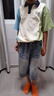 左西童裝男童牛仔短褲防褪色夏裝2025新款兒童夏季中褲 牛仔色 160 曬單實拍圖