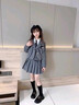 迪士尼（Disney）童裝女童套裝秋裝jk2025新款學(xué)院風(fēng)西裝襯衣百褶裙兒童女孩小西服 熱售黑色五件套（外套+裙子+襯衫+領(lǐng)帶+鏈條） 130 身高120-130cm年齡7-8歲 曬單實(shí)拍圖