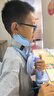 貓太子防低頭坐姿矯正器兒童頸椎護頸托醫用學(xué)生脖子抬高器前傾糾正器寫(xiě)作業(yè)防近視視力保護器支架神器藍 曬單實(shí)拍圖