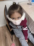 ZOZX德國兒童棉口罩冬季3到6歲女童高顏值純棉可洗加厚耳罩一體口罩 兒童口罩【藍色】 曬單實(shí)拍圖