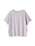 無(wú)印良品（MUJI）女式?jīng)龈蟹雷贤饩€(xiàn)蝙蝠袖T恤 短袖上衣打底衫女款涼感物語(yǔ)硬核防曬 薰衣草色 L (165/88A) 曬單實(shí)拍圖