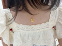 周大福滿天星光珠基礎(chǔ)鏈毛衣鏈足金黃金項(xiàng)鏈女送生日禮物七夕節(jié) 45cm 約3.2g計(jì)價(jià)(工費(fèi)360) 曬單實(shí)拍圖