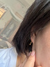 百泰首飾（BATAR JEWELLERY）生日禮物黃金耳鉤女999足金耳飾一顆金珠耳釘小光珠耳環(huán)耳墜 1.01g 曬單實(shí)拍圖