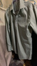 真維斯（Jeanswest）休閑長(cháng)袖襯衫男士新款秋冬季職業(yè)商務(wù)正裝抗皺免燙襯衣男彈力t恤 果綠 L 建議120-140斤 曬單實(shí)拍圖