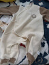 G.duck嬰兒衣服新生兒加厚連體衣冬季暖膚絨保暖哈衣寶寶護肚月子服冬天 粉色 雙層護肚暖絨哈衣 52cm 建議年齡0-1個(gè)月 曬單實(shí)拍圖